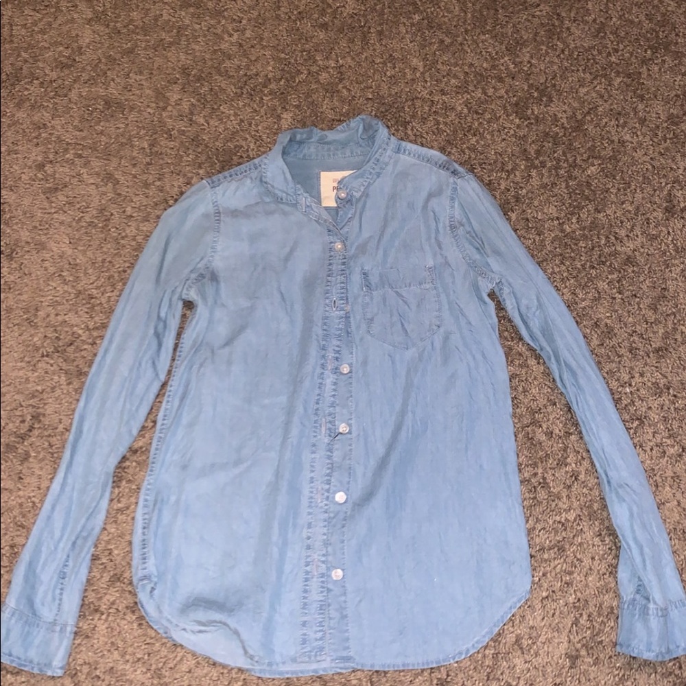 Cute denim flannel